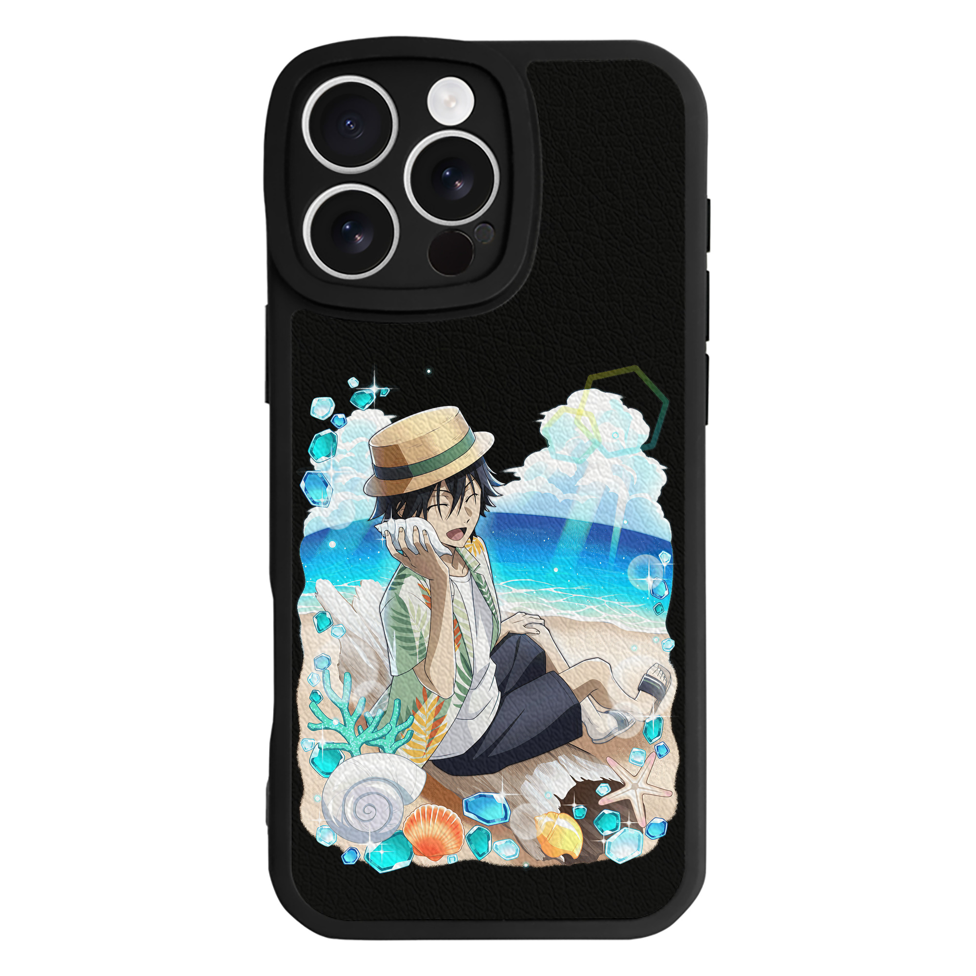 （画像用） 文豪ストレイドッグス Bungo Stray Dogs 【iPhone 16シリーズ対応】シリコンスマホケース（レザー調） 材質：シリコン